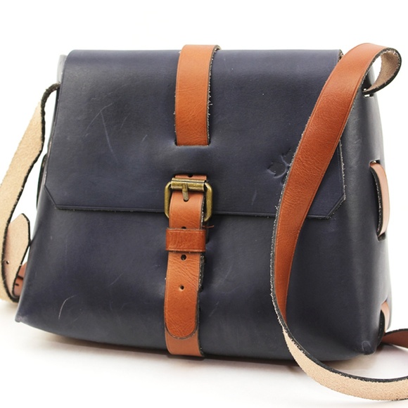Patricia Nash Handbags - Patricia Nash 5217 Womens Navy Leather Crossbody